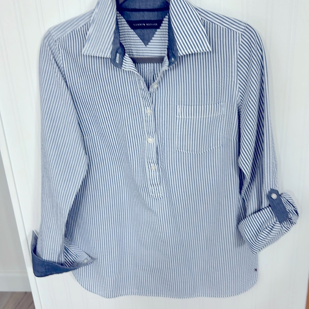 Women’s rolltab sleeve Tommy Hilfiger top